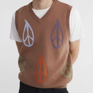 OBEY Peace Sweater Vest Size MEDIUM New NWT
